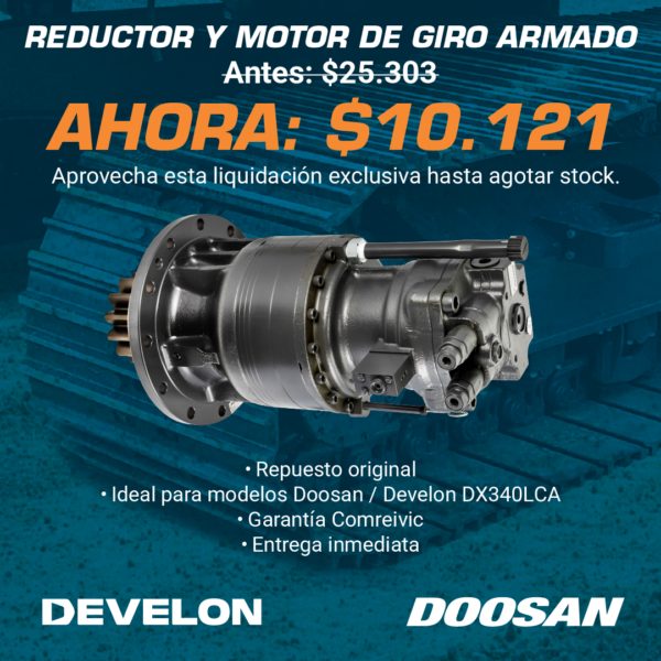 Reductor y motor de giro armado 3